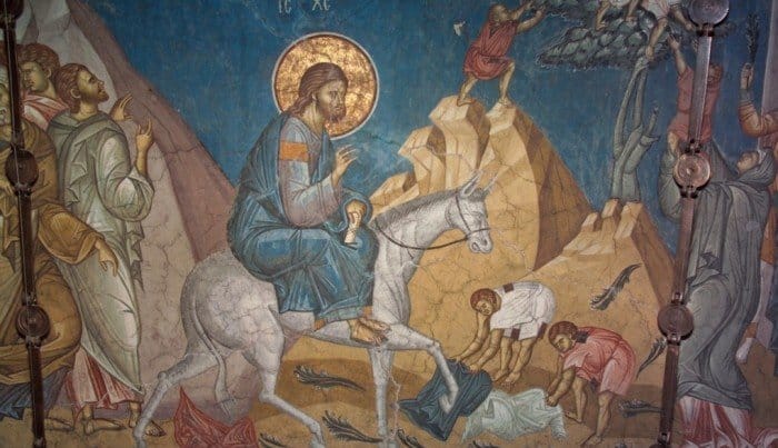 События Вербного воскресенья
