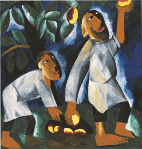 Крестьяне,  собирающие яблоки.  1911