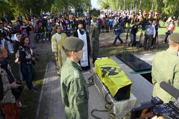 На Бородинском поле похоронили неизвестного русского героя 1812 года