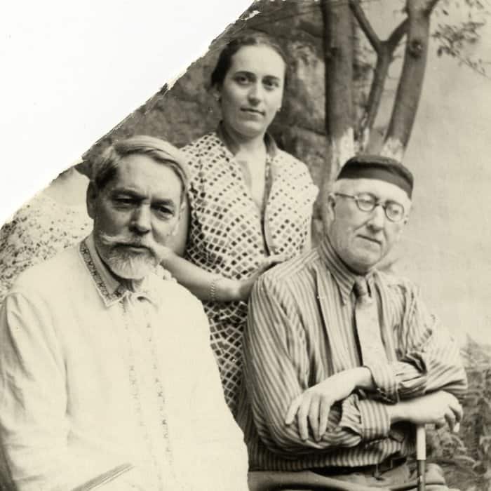 Слева направо: Л. П. Семенов, А. А. Тахо-Годи, А. Ф. Лосев