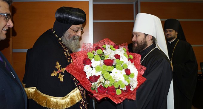 Коптский патриарх Феодор II прибыл с визитом в Москву