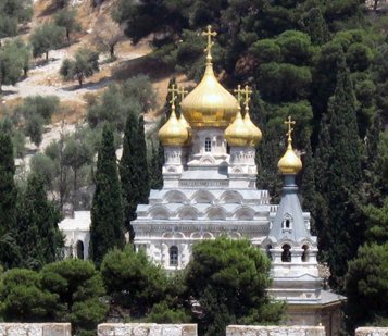 Храм святой равноапостольной Марии Магдалины в Гефсимании