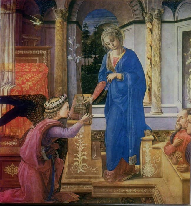 Благовещение. Фра Филиппо Липпи, 1455 г