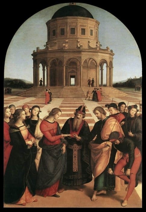 Обручение Девы Марии. Рафаэль Санти, 1504 г.