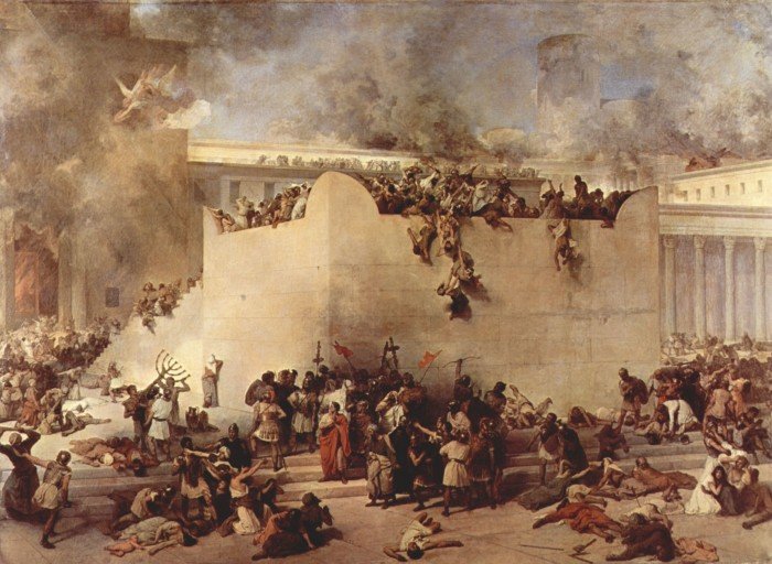 Разрушение Иерусалимского храма. Хайес Ф., 1867 г.