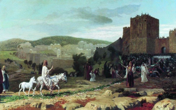 Вход Господень в Иерусалим. Жан-Леон Жером, 1897 г.