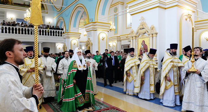 Патриарх Кирилл освятил в Ульяновске кафедральный собор