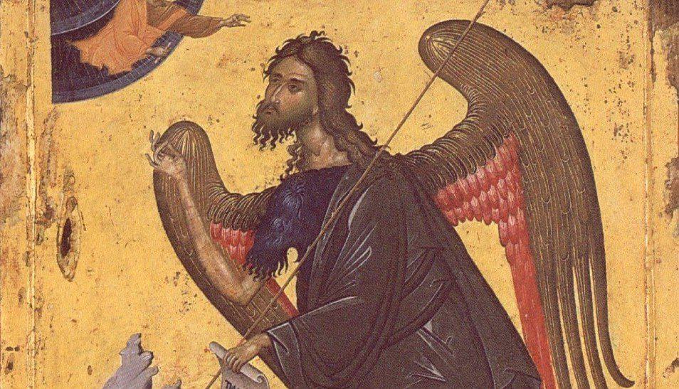 Почему Иоанна Крестителя  изображают с крыльями?
