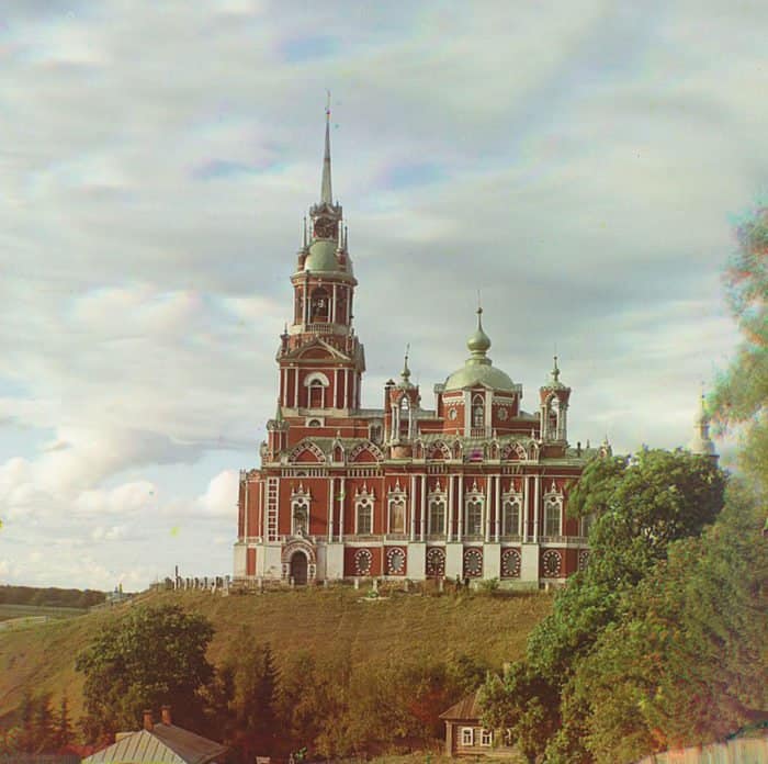 Можайский Николаевский собор. Фото С. М. Прокудина-Горского, 1911