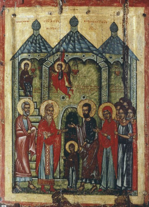 Введение Божией Матери во Храм Новгород, XIV в.