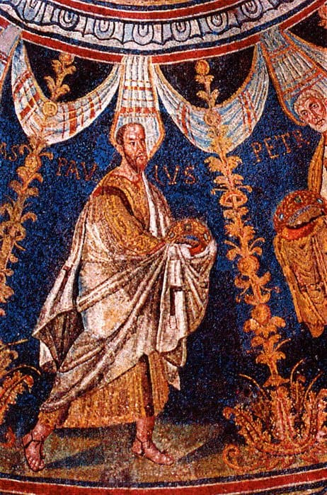 Апостол Павел. Мозаика. Италия, Равенна. VI в.