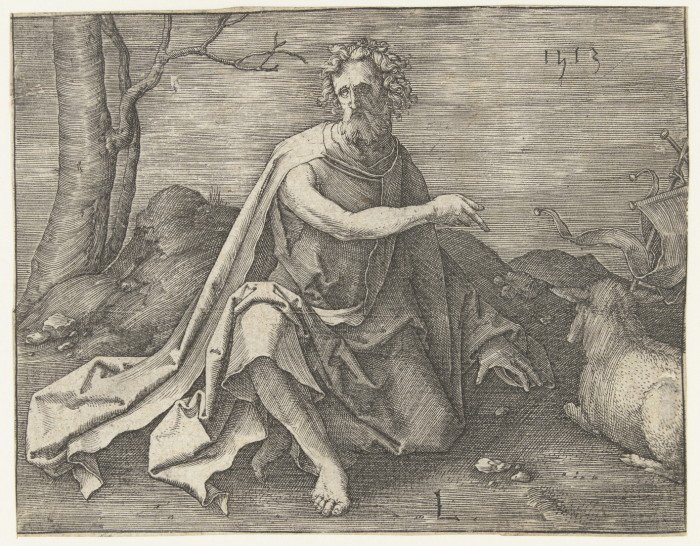 Лукас ван Лейден. Иоанн Креститель в пустыне. 1513