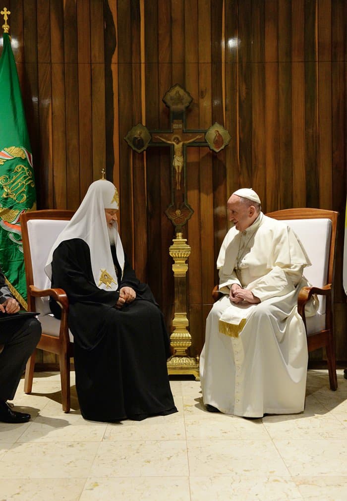 Встреча Патриарха Кирилла и Папы Франциска. Фото
