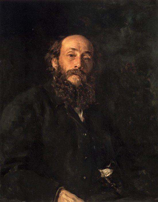 Портрет Николая Ге. И. Е. Репин. 1880
