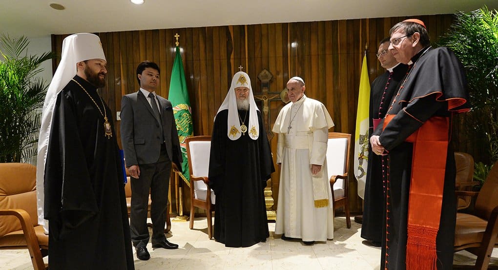 Патриарх Кирилл и Папа Франциск призвали предотвратить вытеснение христиан с Ближнего Востока