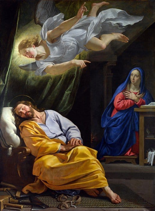 Филипп де Шампень - Сон святого Иосифа