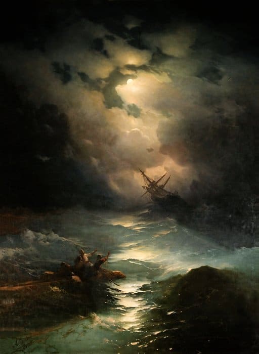 Буря ночью. 1864