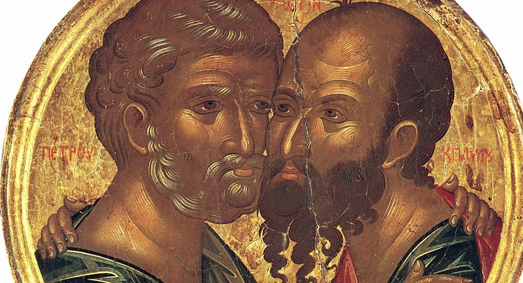 Как изображают апостолов Петра и Павла?