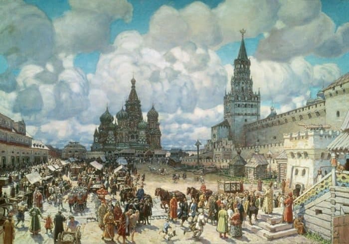Красная площадь во второй половине XVII века. 1925