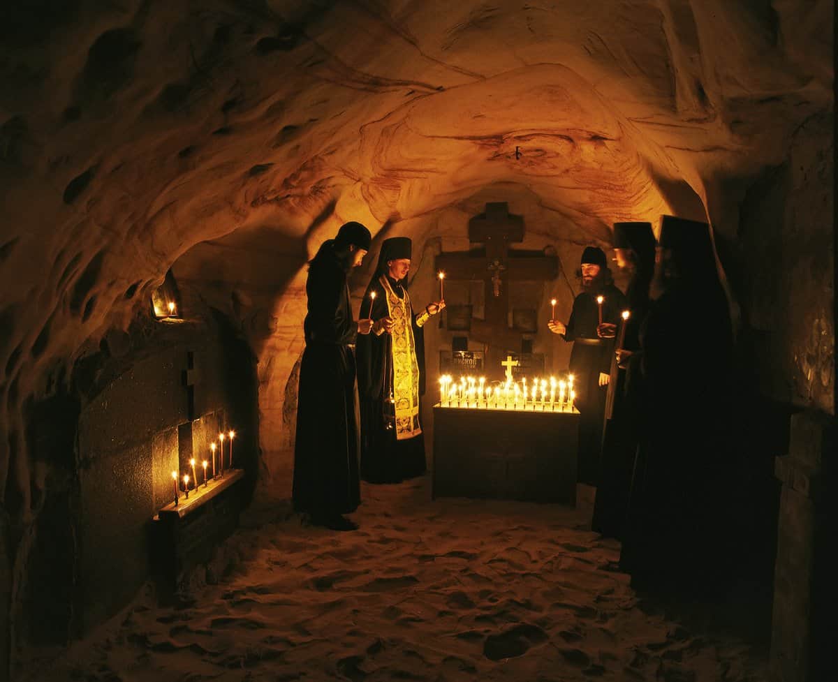 Пещеры Псково-Печерской обители. Фото Анатолия Горяинова