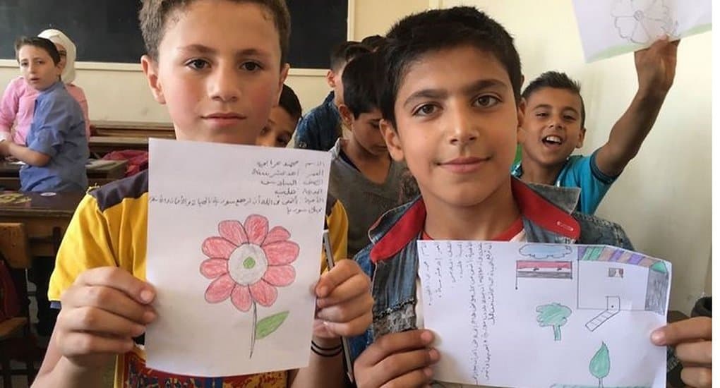 При поддержке Церквей дети Сирии передали ООН и ЕС послания мира