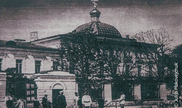 Псковская духовная семинария, где учился и преподавал Василий Беллавин. Фото первой половины ХХ века.