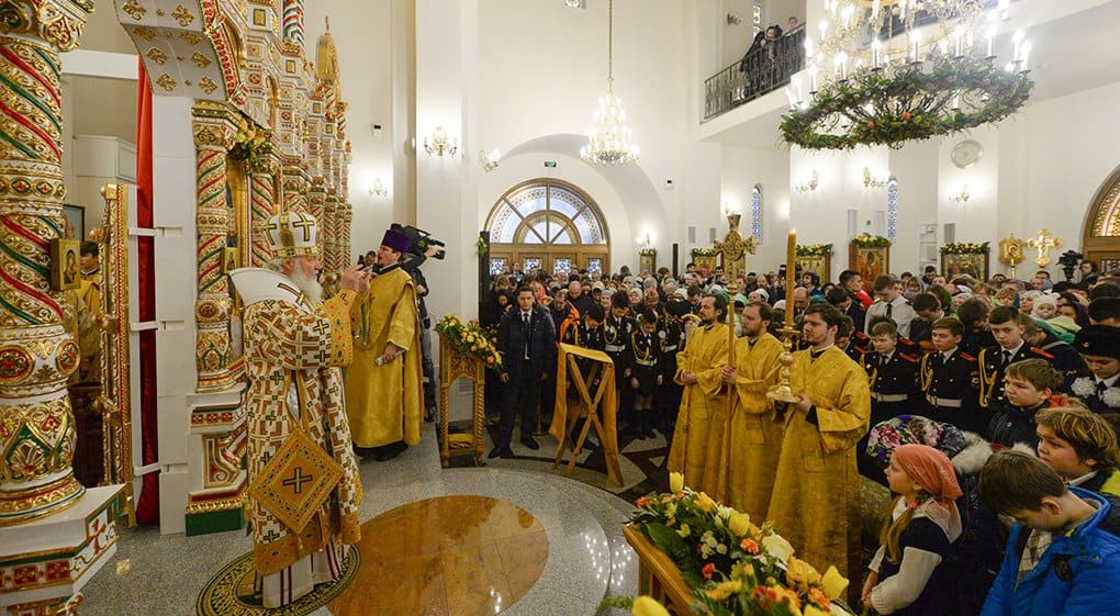 Патриарх Кирилл освятил столичный храм Спиридона Тримифунтского