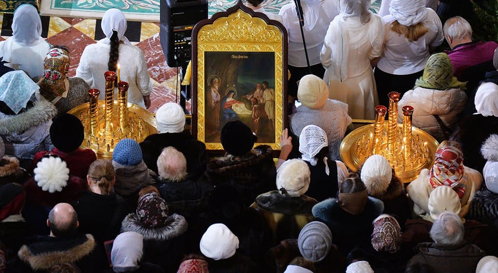 Более 600 тысяч человек посетили Рождественскую службу в храмах Москвы