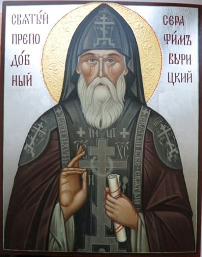 На иконе святого Серафима Вырицкого явился терновый венец