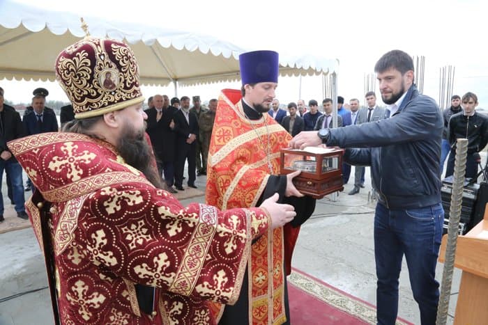 В чеченском селе заложили храм в честь святой Варвары