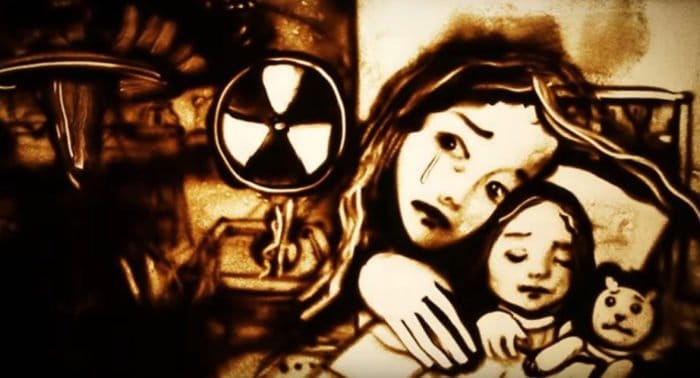 В память о Чернобыльской трагедии сняли песочный фильм
