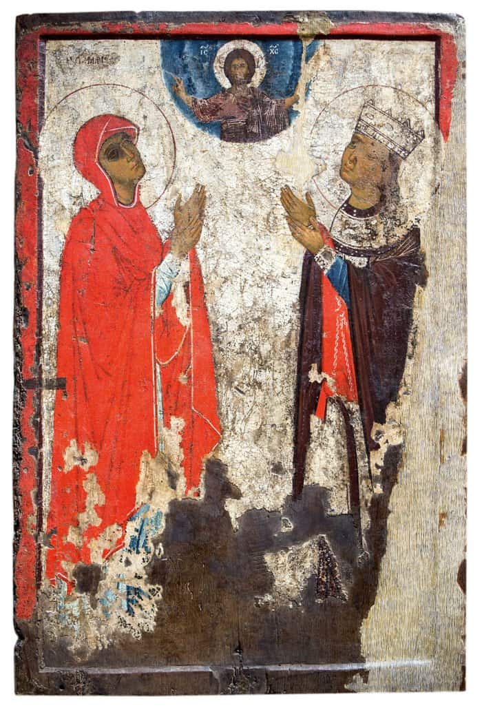 Икона великомученика Георгия со сценами жития