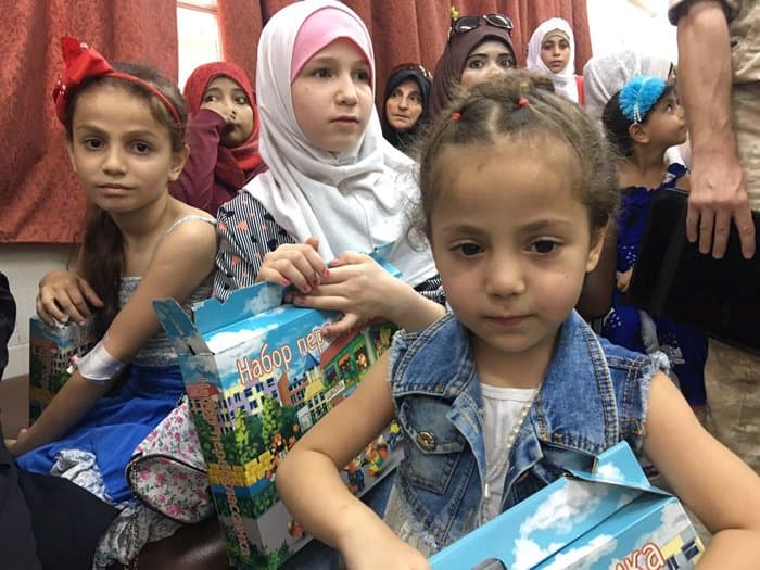 Сирийские дети получили вторую партию помощи от российских верующих