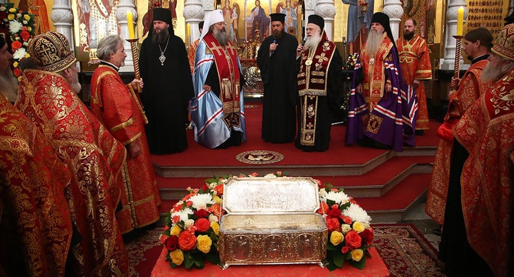 Мощи святого Димитрия Солунского из Греции привезли в Екатеринбург