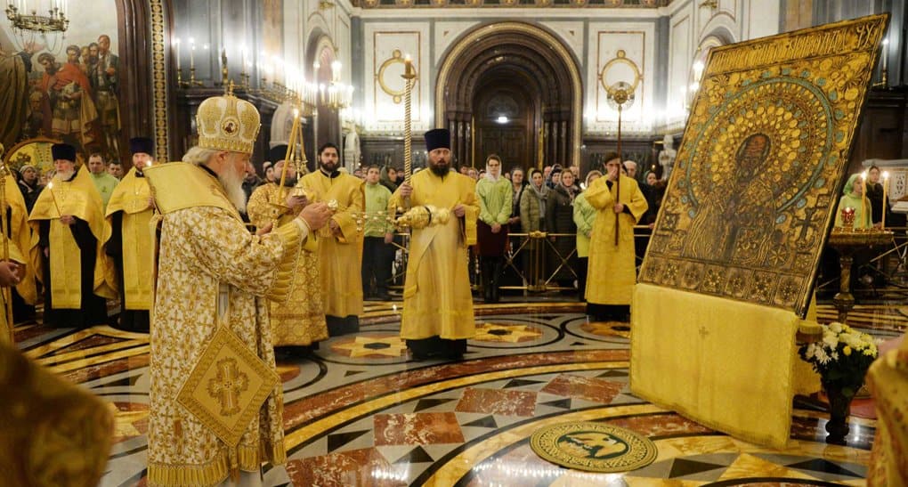 Патриарх совершил всенощное бдение в канун дня памяти Николая Чудотворца