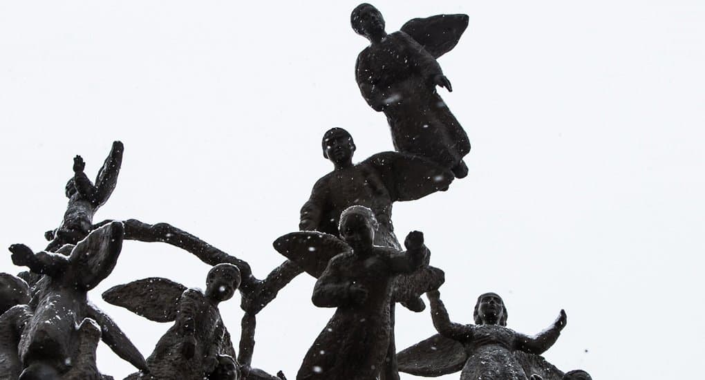 Это Кавказ: В Городе Ангелов выпал снег