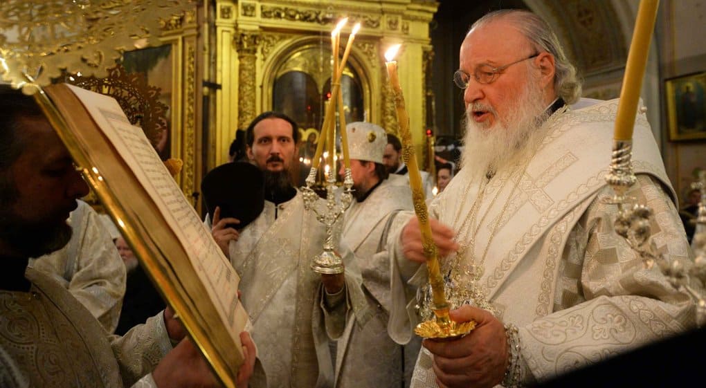 В канун Крещения патриарх Кирилл совершил всенощное бдение в Елоховском соборе