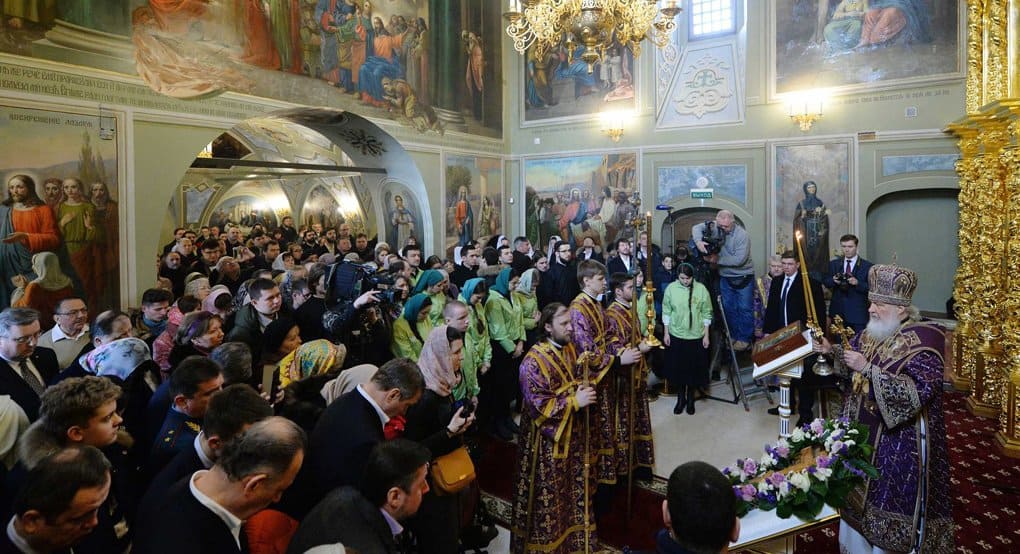 Патриарх Кирилл освятил столичный храм мучеников Михаила и Феодора Черниговских