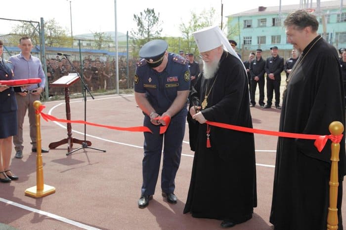 Православный физкультурный клуб впервые открыли в колонии на Кубани