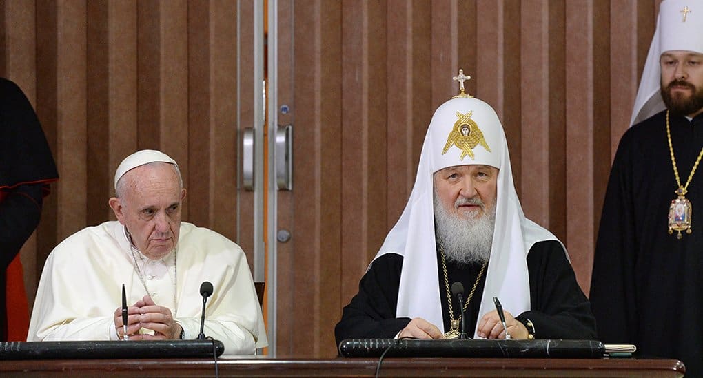 Патриарх Кирилл и Папа Франциск призвали мировых лидеров не допустить войны