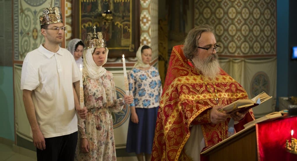 В храме Бутырки обвенчали пару, которую благословил патриарх Кирилл