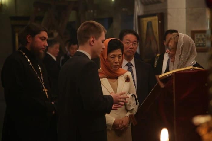 «Это особое место»: японская принцесса посетила Храм-Памятник на Крови в Екатеринбурге