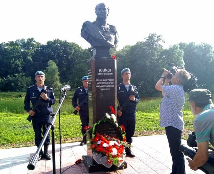 Памятник герою 1812 года Алексею Воейкову установили под Тамбовом
