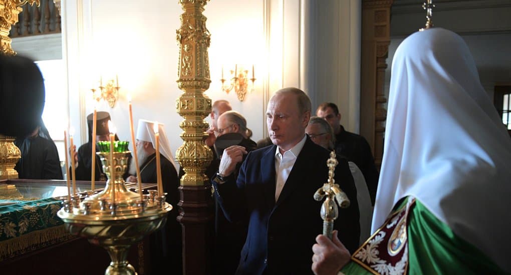 Владимир Путин помолился в Валаамской обители в день памяти ее основателей