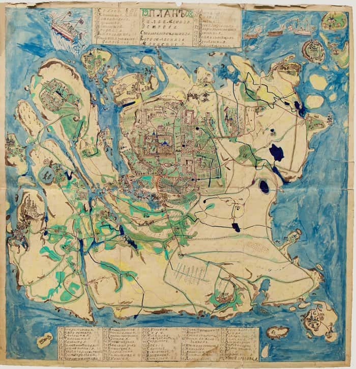 Опубликована уникальная рукописная карта Валаама 1903 года