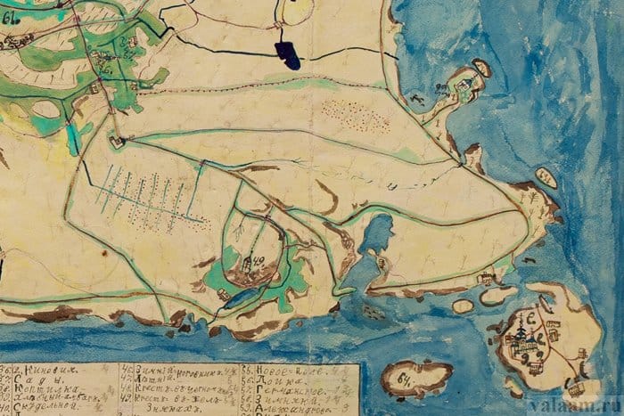 Опубликована уникальная рукописная карта Валаама 1903 года