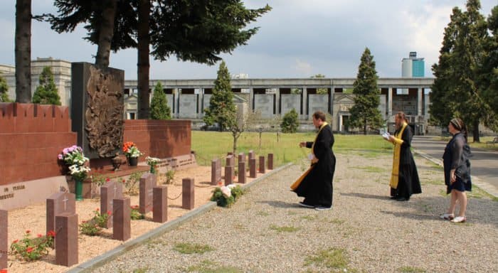 На кладбище в Милане помолились о советских воинах Второй мировой