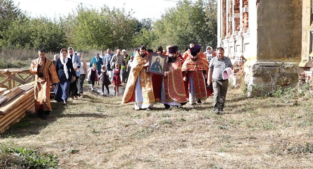 Первая за 80 лет Литургия совершена в селе Чурики Рязанской области