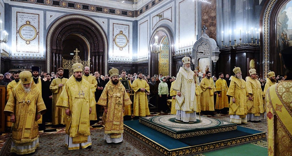 Патриарх Кирилл возглавит молебен на новолетие в храме Христа Спасителя