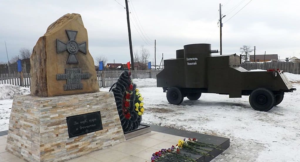 У храма в красноярском селе открыли мемориал героям Первой мировой